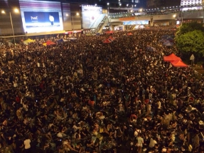 Pro-democracy protests, Hong Kong, 2014.